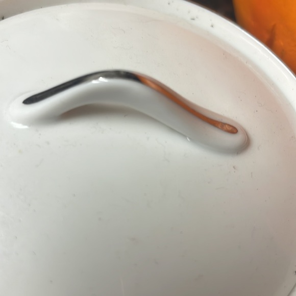 Sango Fine China ~ Silver Snow ~ Sugar Bowl & Creamer Set ~ Vintage 1970-79 - Picture 14 of 16